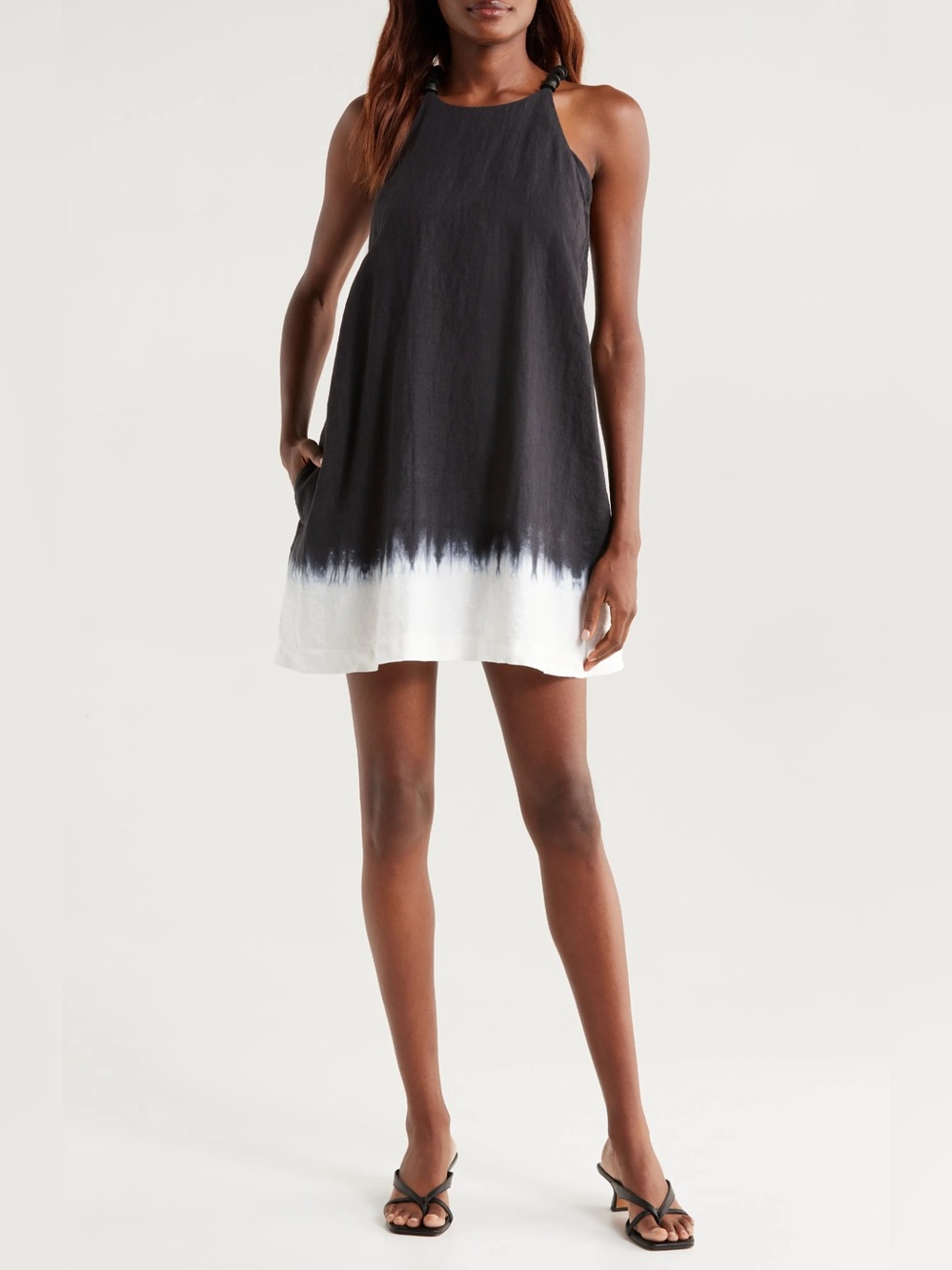 STAUD Cabo Linen Dress